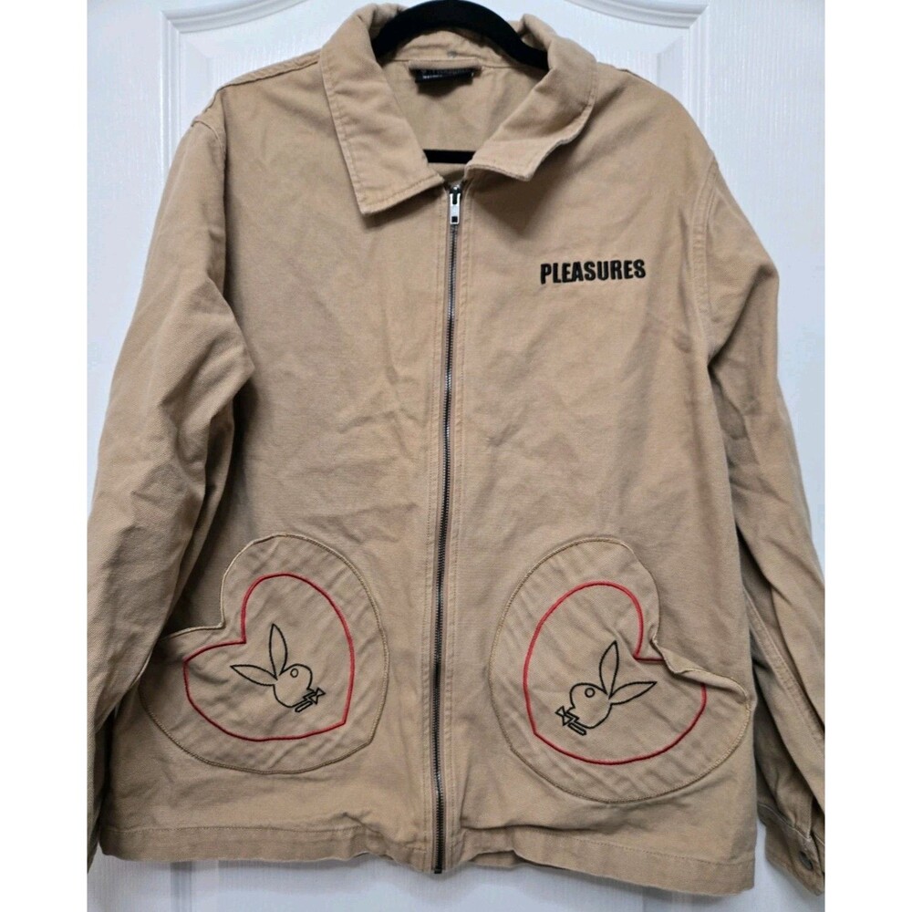 Pleasures X Playboy Open Heart Full Zip Jacket. Rare HTF. XL Free Shipping
